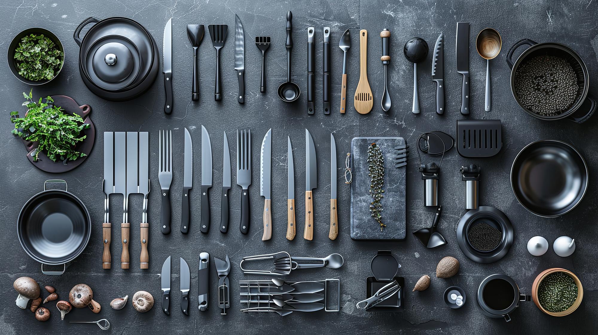 Set di strumenti da cucina professionali